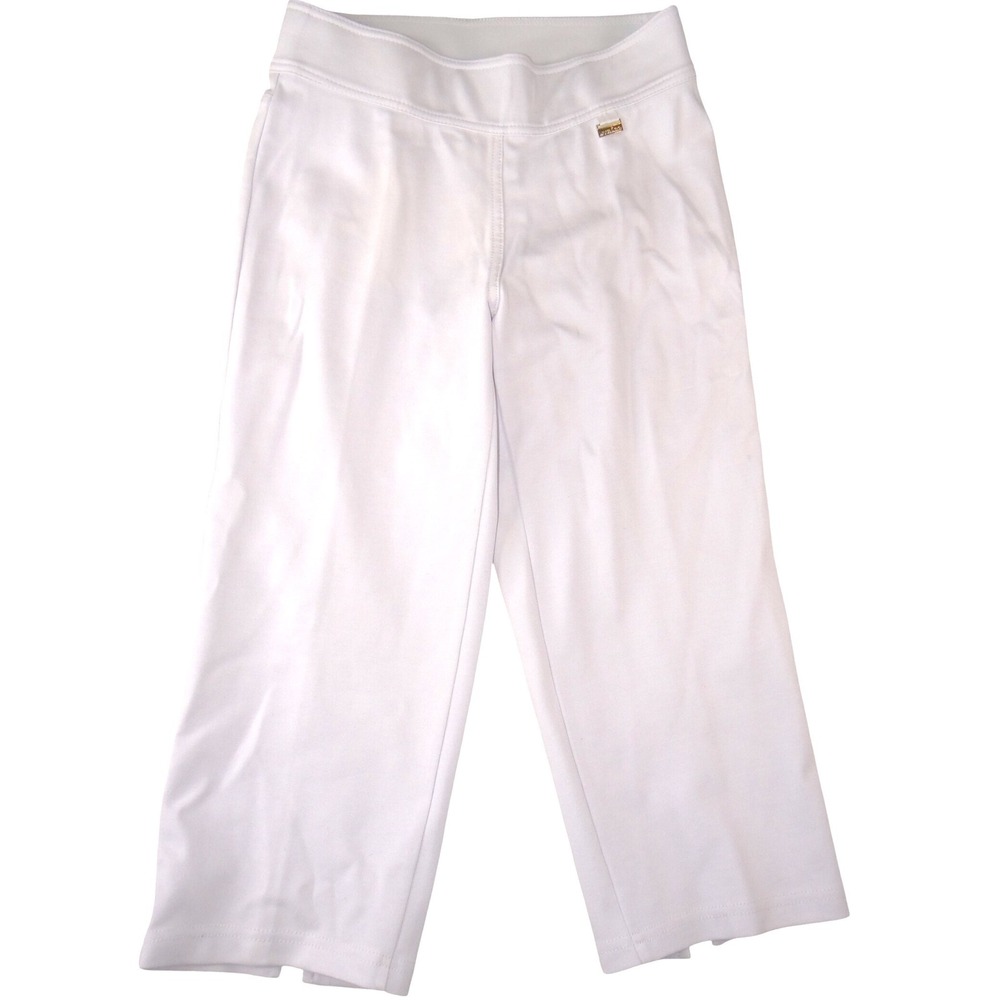 NWT-Nygard Slims White Capri Pants Womens Small Pull On‎ Tummy Control MSRP $49